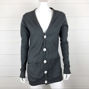 American Apparel Gray Button Up Cardigan XS/S